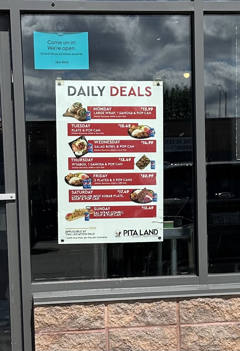 Menu Pita Land Shawarma - Atkinson Thornhill-3