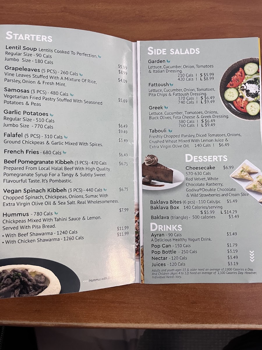 Menu Pita Land Shawarma - Burnhamthorpe-3