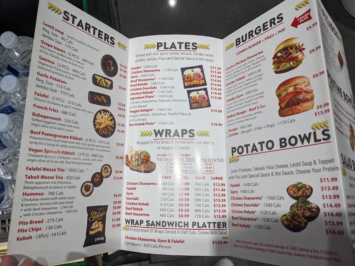 Menu Pita Land Shawarma - Pace Condos-1