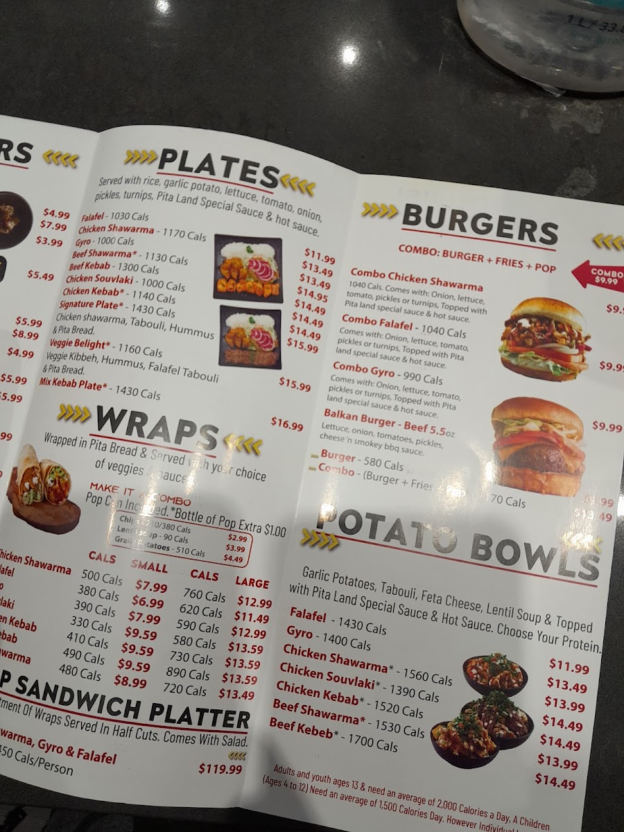 Menu Pita Land Shawarma - Pace Condos-10