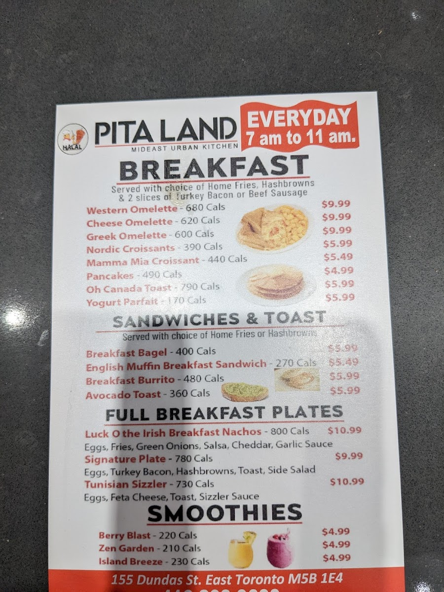 Menu Pita Land Shawarma - Pace Condos-4