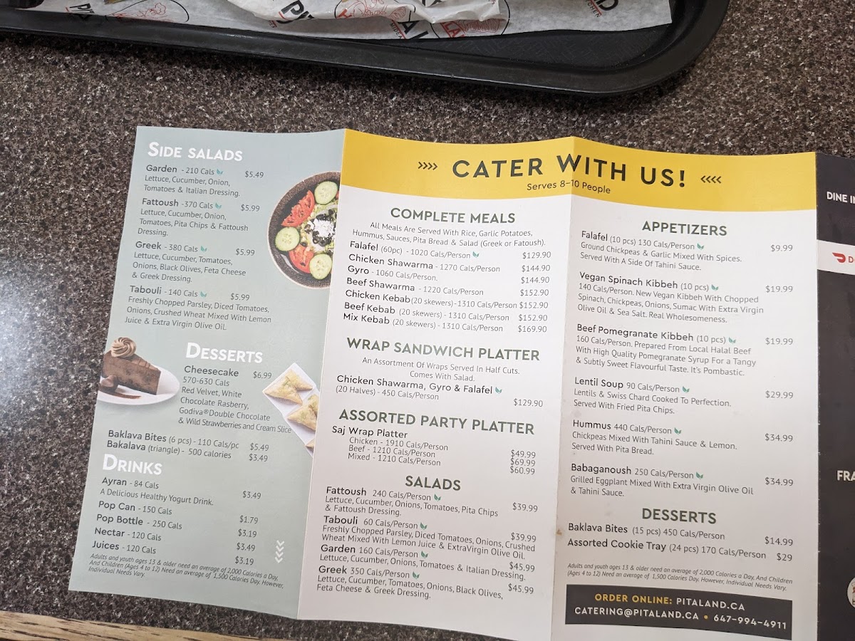 Menu Pita Land Shawarma - Rexdale-6
