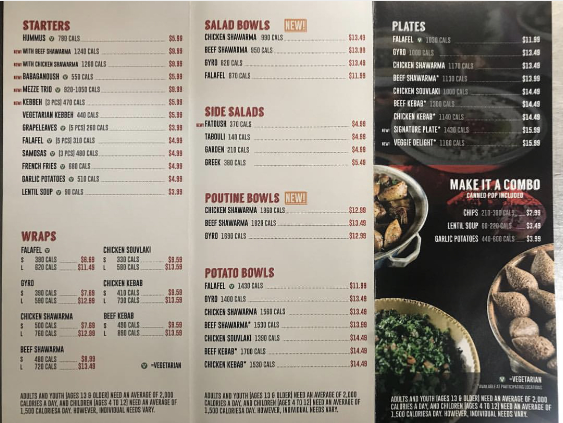 Menu Pita Land Shawarma - Rexdale-8