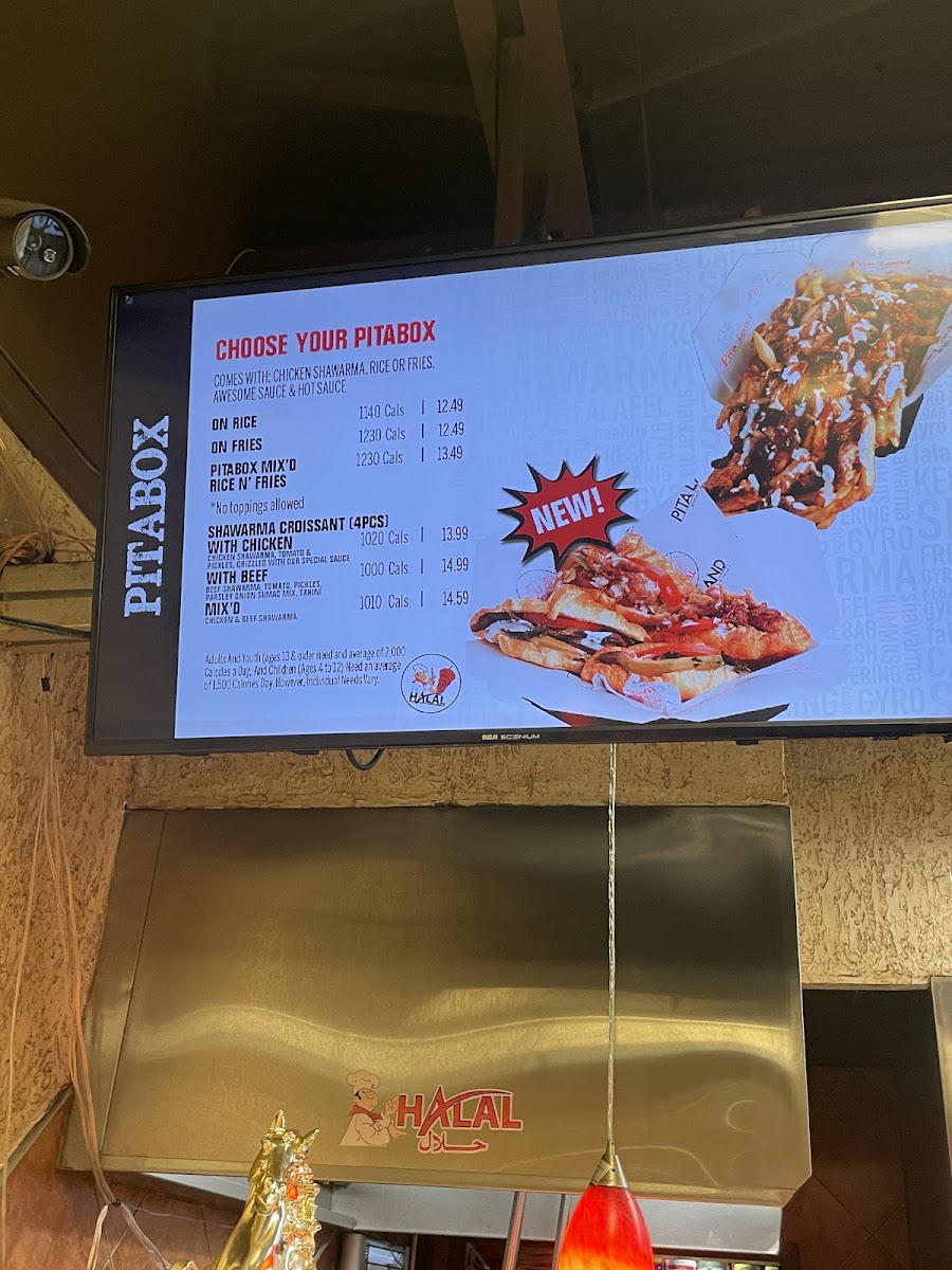 Menu Pita Land Shawarma - Scarborough-2