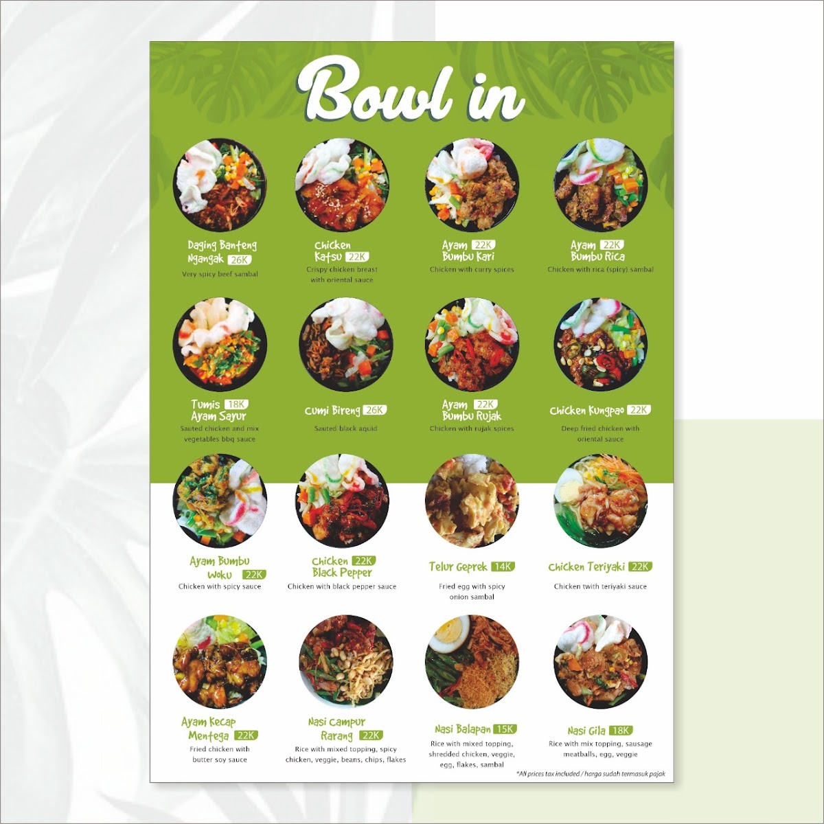 Menu Pitoelas Canteen-1