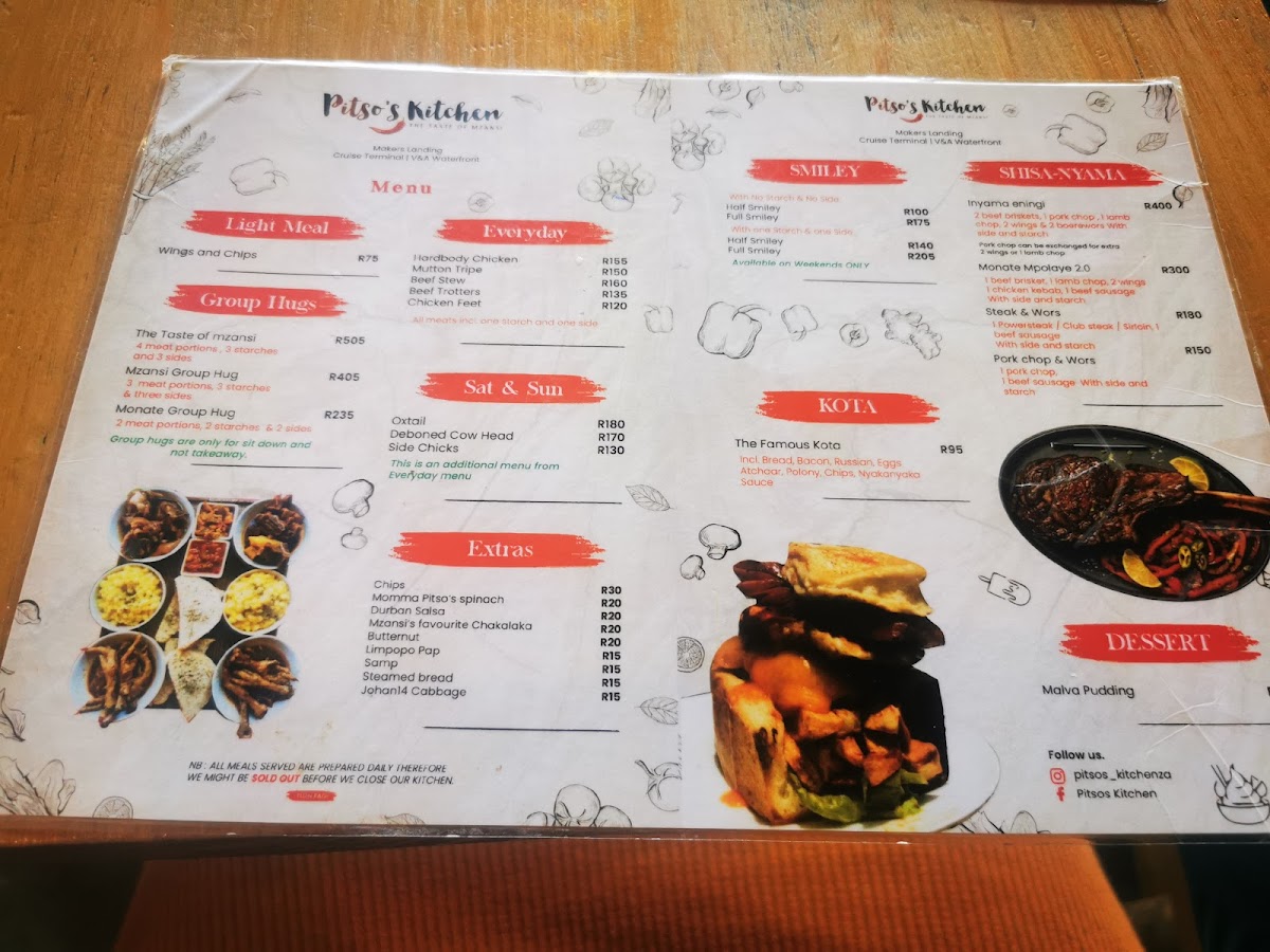 Menu Pitso's Kitchen Waterfront-2
