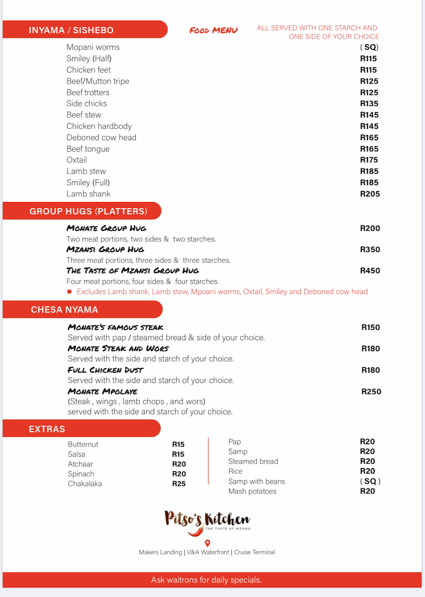 Menu Pitso's Kitchen Waterfront-3