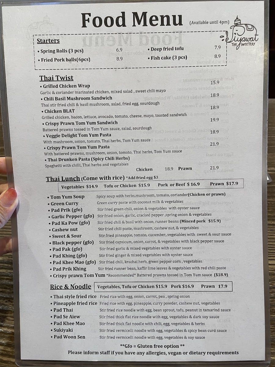 Menu Piyawat The Sweetery-4