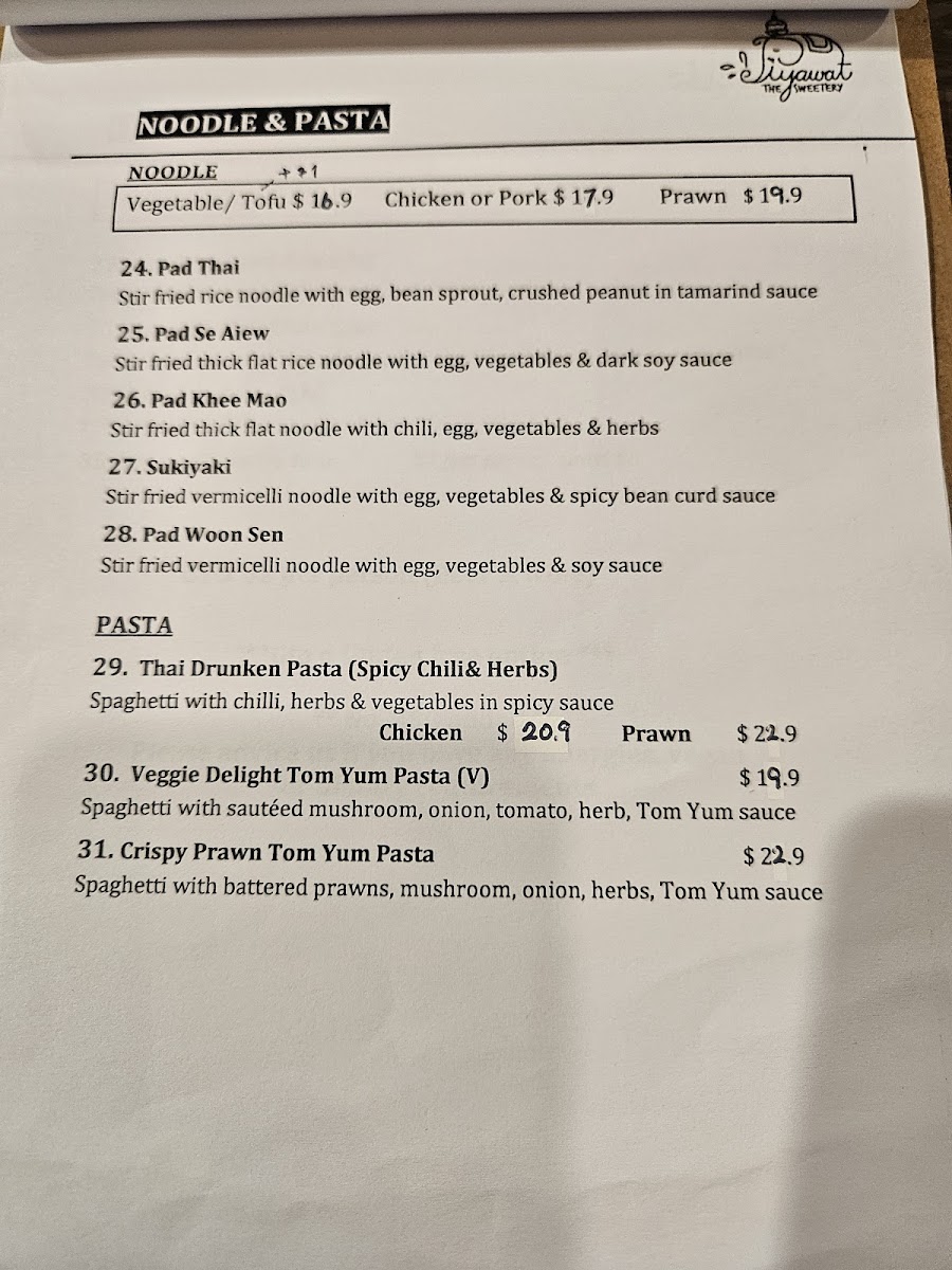 Menu Piyawat The Sweetery-7