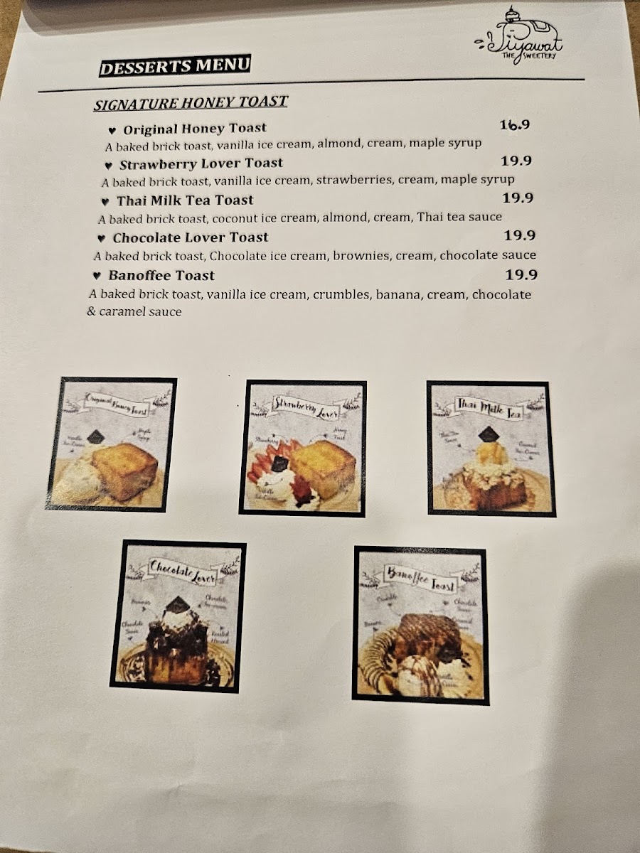 Menu Piyawat The Sweetery-8