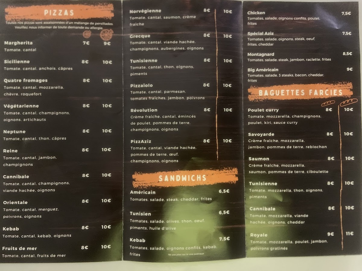 Menu Piz'aziz-2
