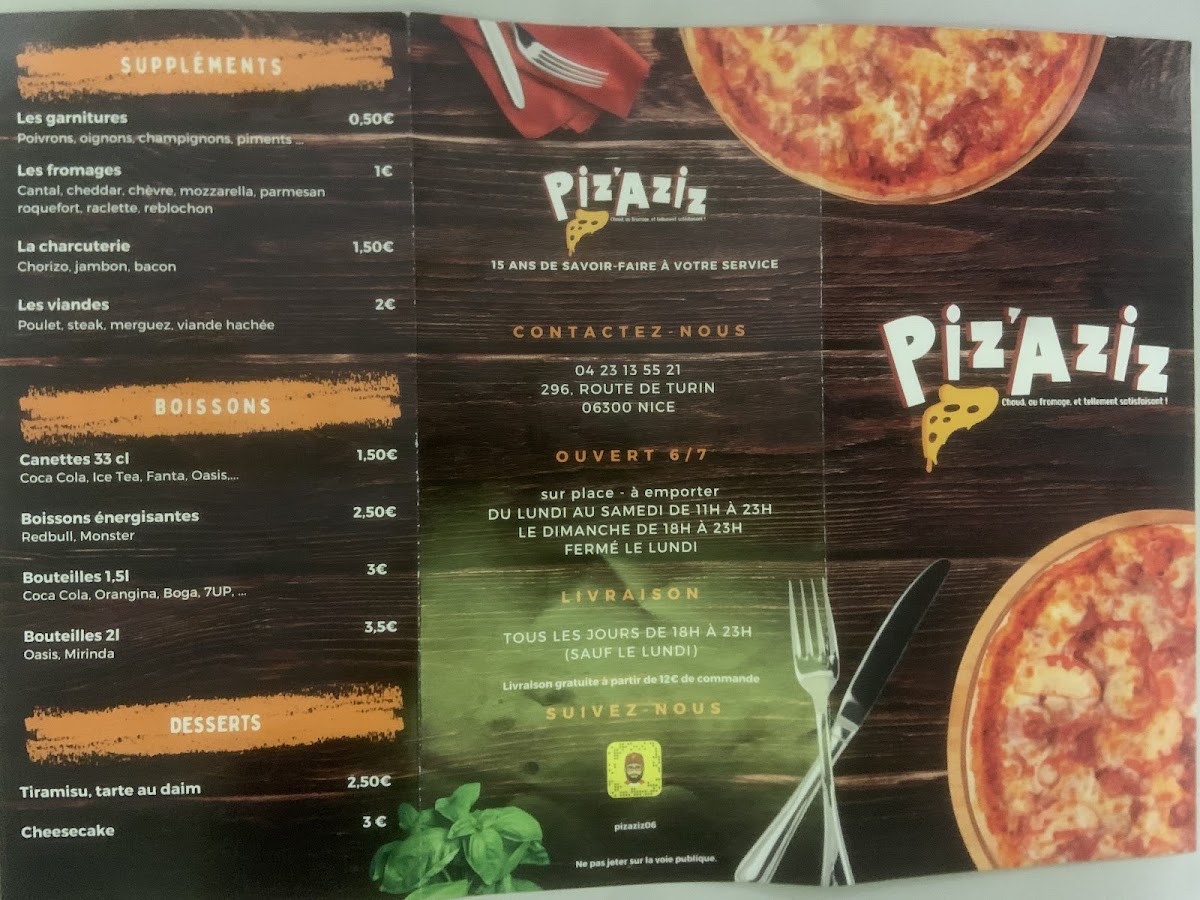 Menu Piz'aziz-3