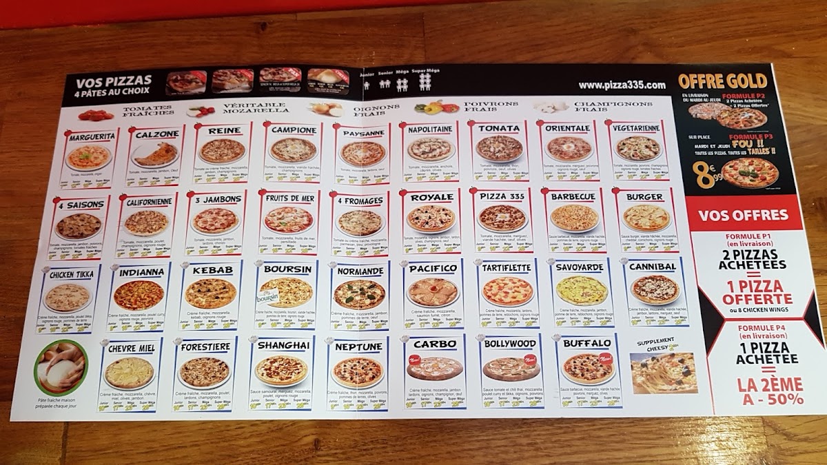 Menu Pizza 335-1