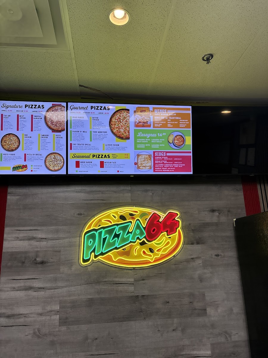 Menu Pizza 64 Kitchen + Bar-1