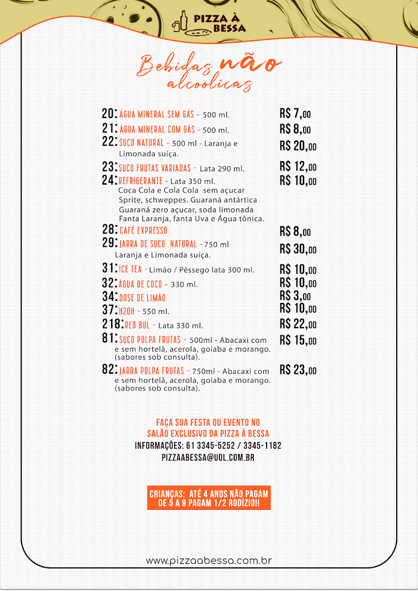 Menu Pizza À Bessa - Unidade 214 Sul-1