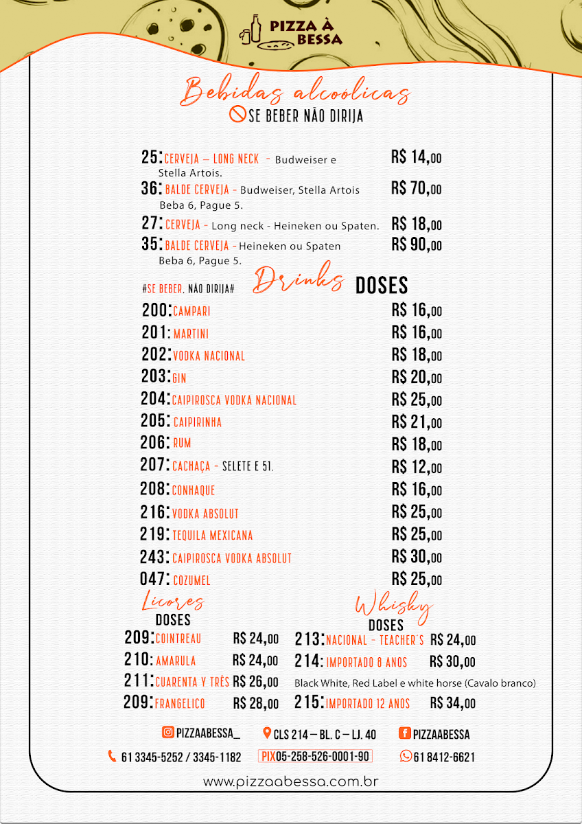 Menu Pizza À Bessa - Unidade 214 Sul-2