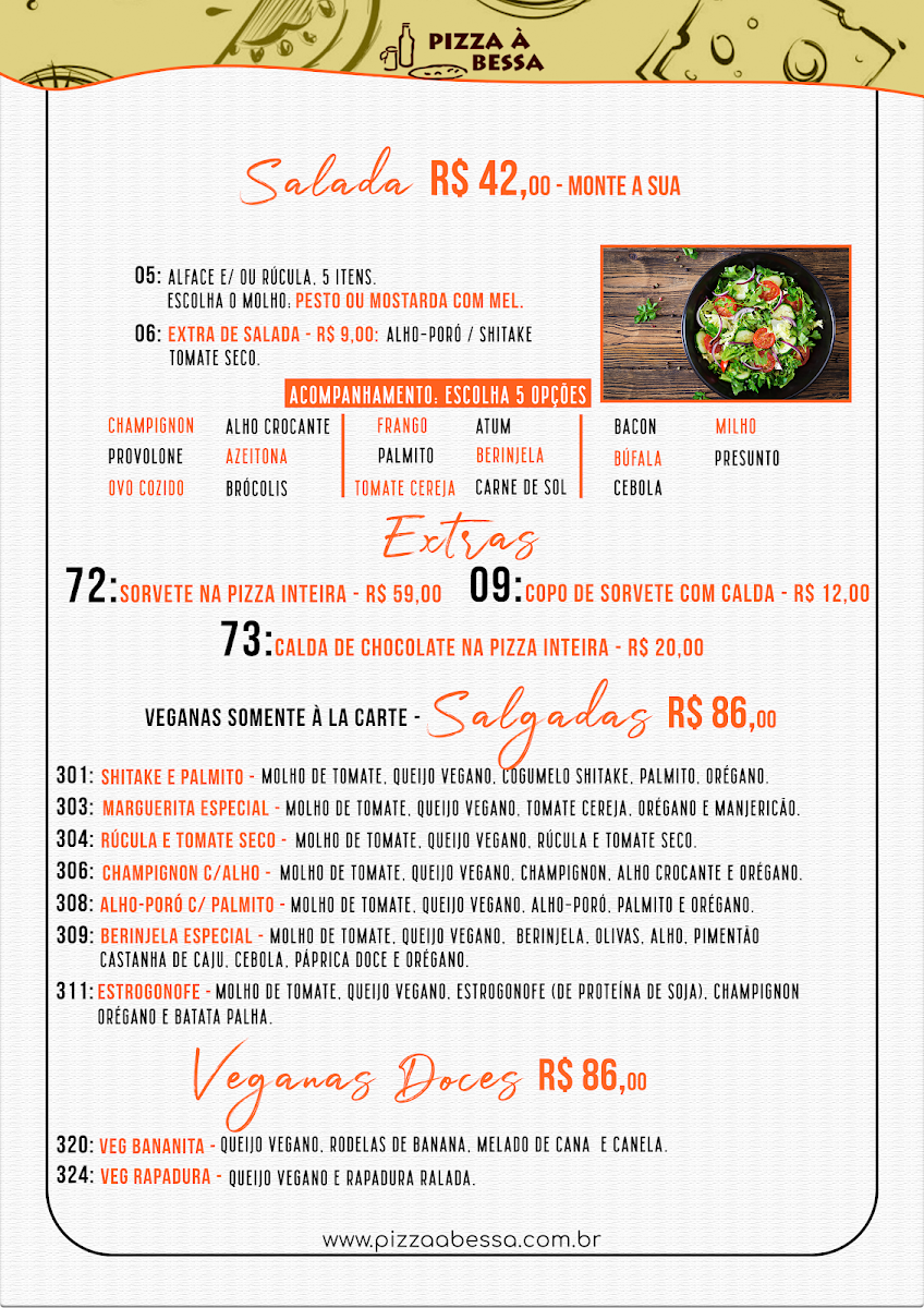 Menu Pizza À Bessa - Unidade 214 Sul-3