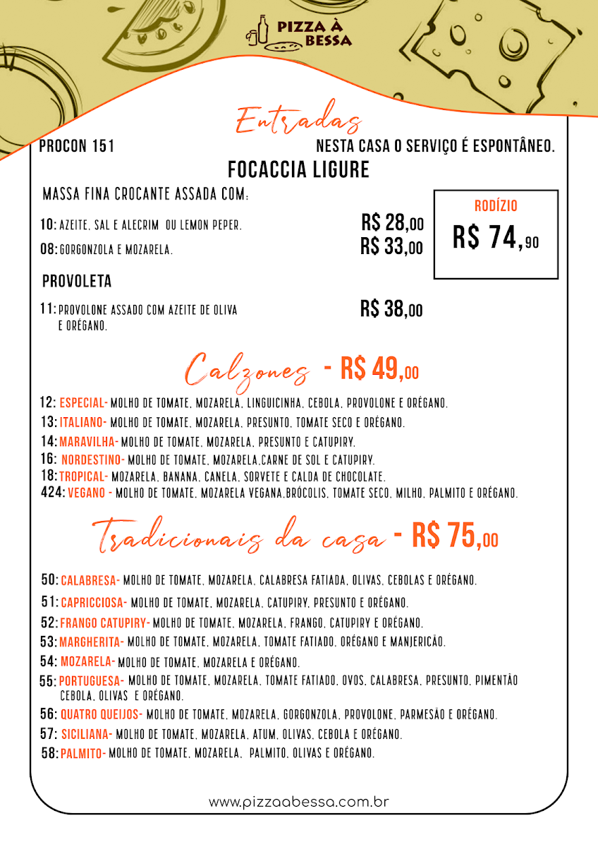 Menu Pizza À Bessa - Unidade 214 Sul-6