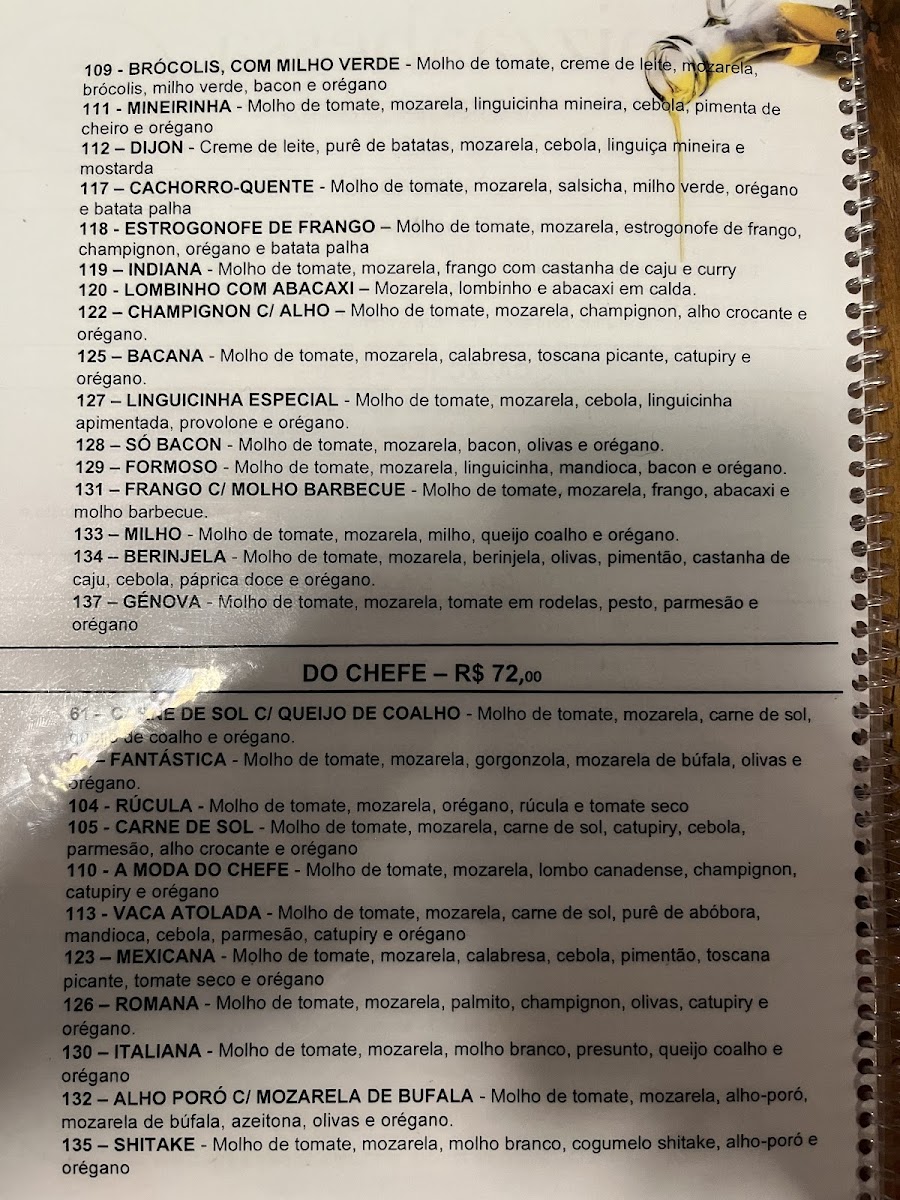 Menu Pizza À Bessa - Unidade 214 Sul-9
