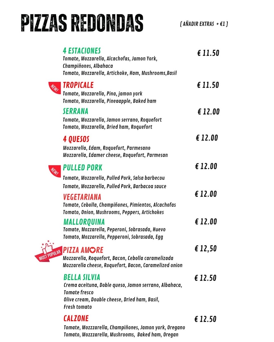 Menu Pizza Amore-1