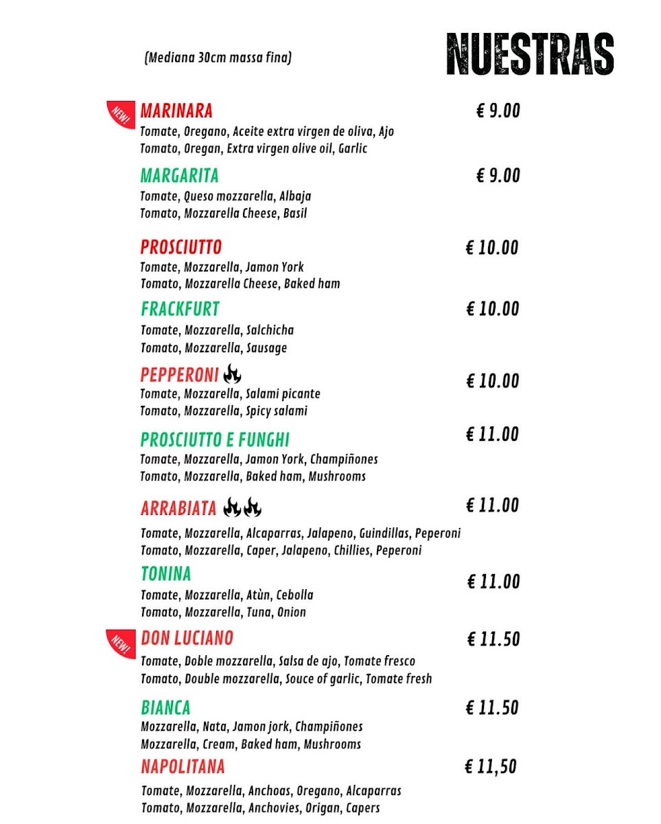 Menu Pizza Amore-2