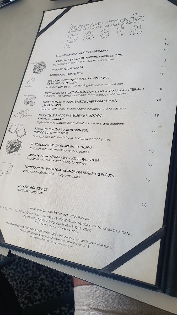 Menu Pizza Bar Maká-1
