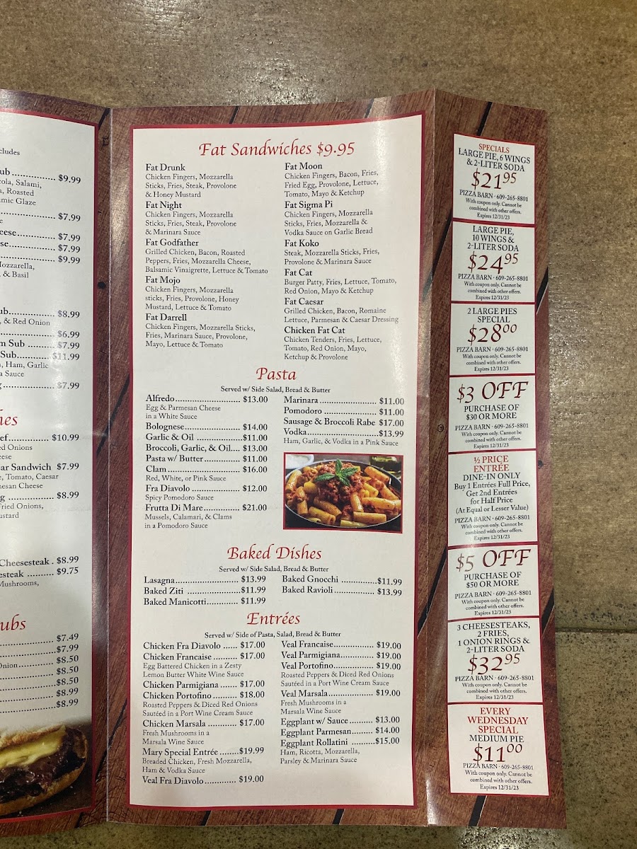 Menu Pizza Barn-4