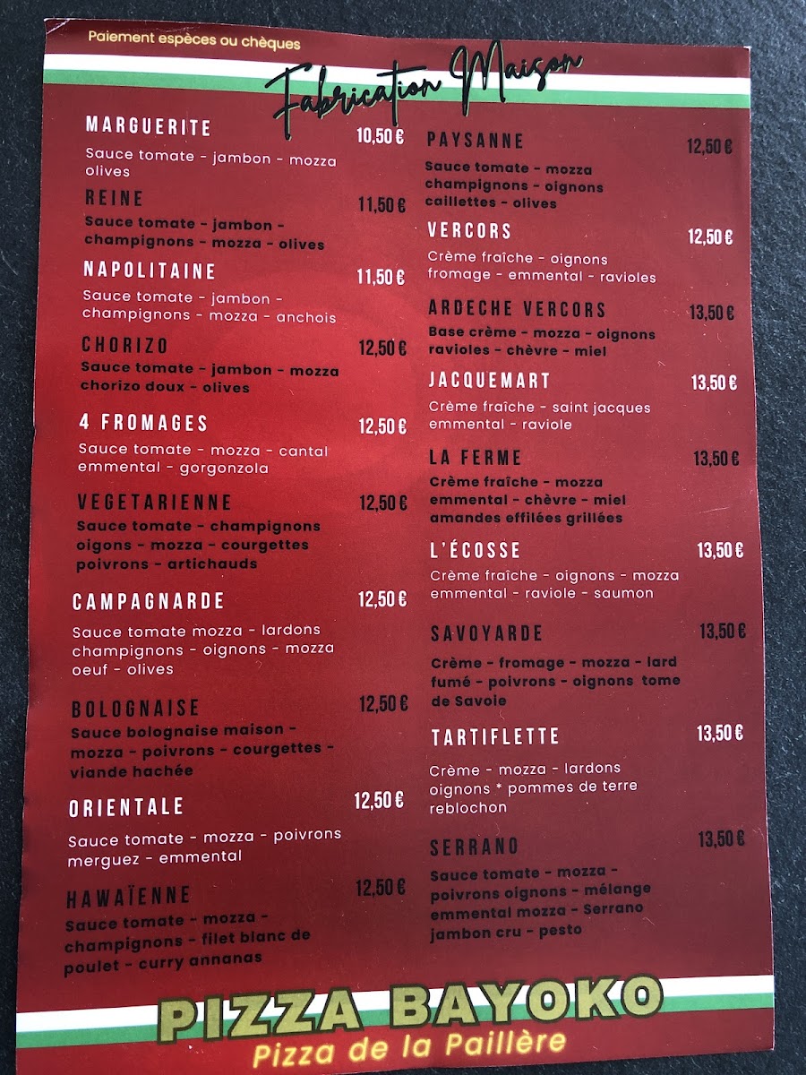 Menu Pizza Bayoko-2