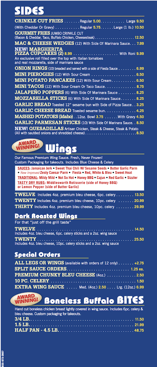 Menu Pizza Bella - Hanover/ashley-1