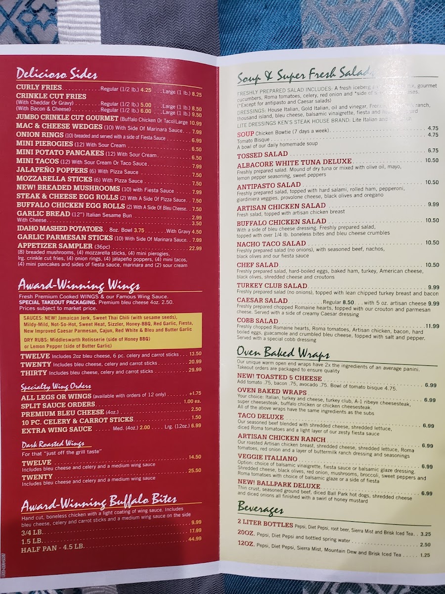 Menu Pizza Bella - Hanover/ashley-10