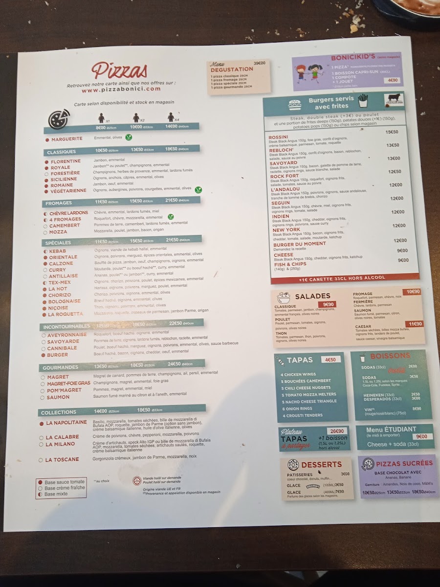 Menu Pizza Bonici Verfeil-1