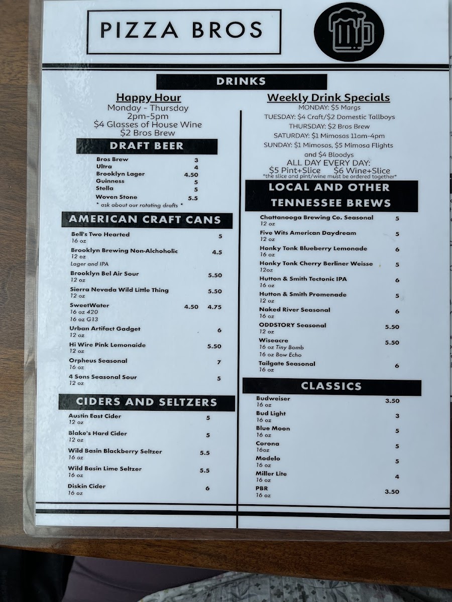 Menu Pizza Bros Southside-8