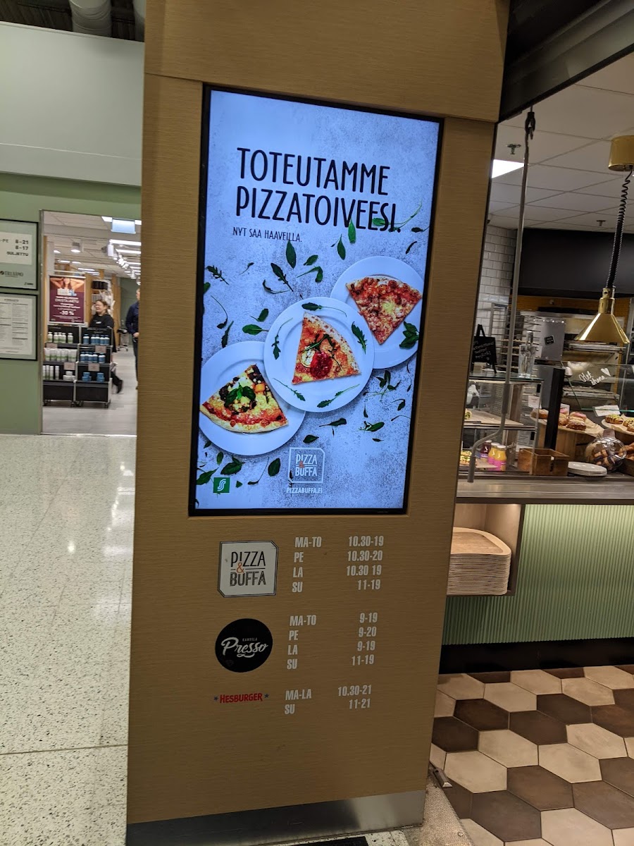 Menu Pizza & Buffa Linnanmaa, Oulu-1
