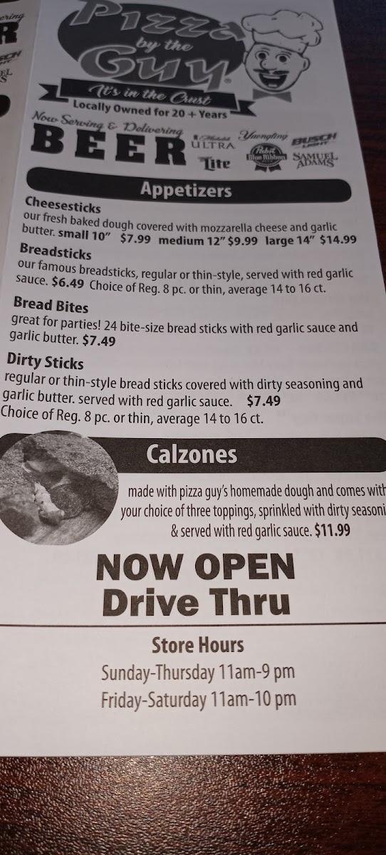 Menu Pizza By The Guy-8