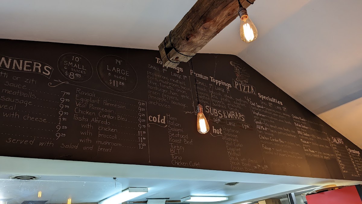Menu Pizza Chef Of Quechee-1