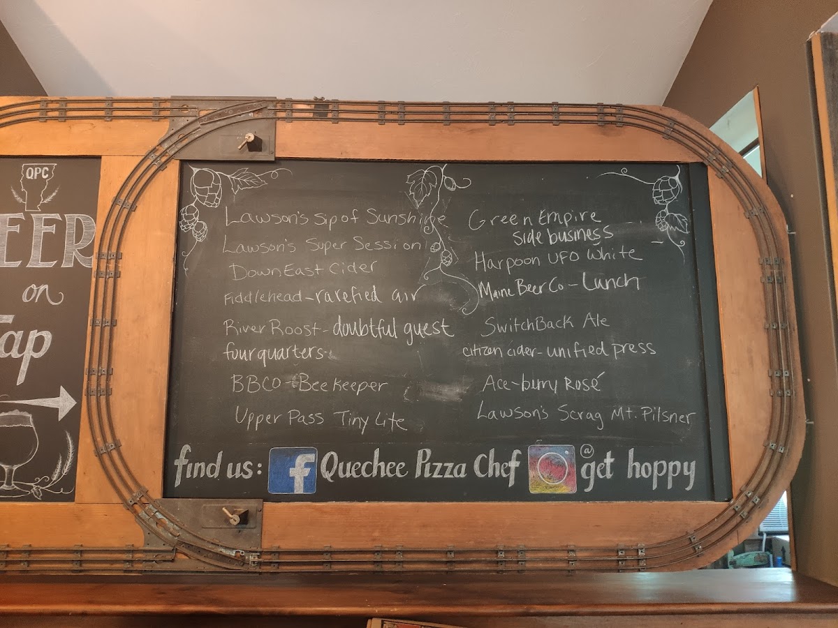 Menu Pizza Chef Of Quechee-8