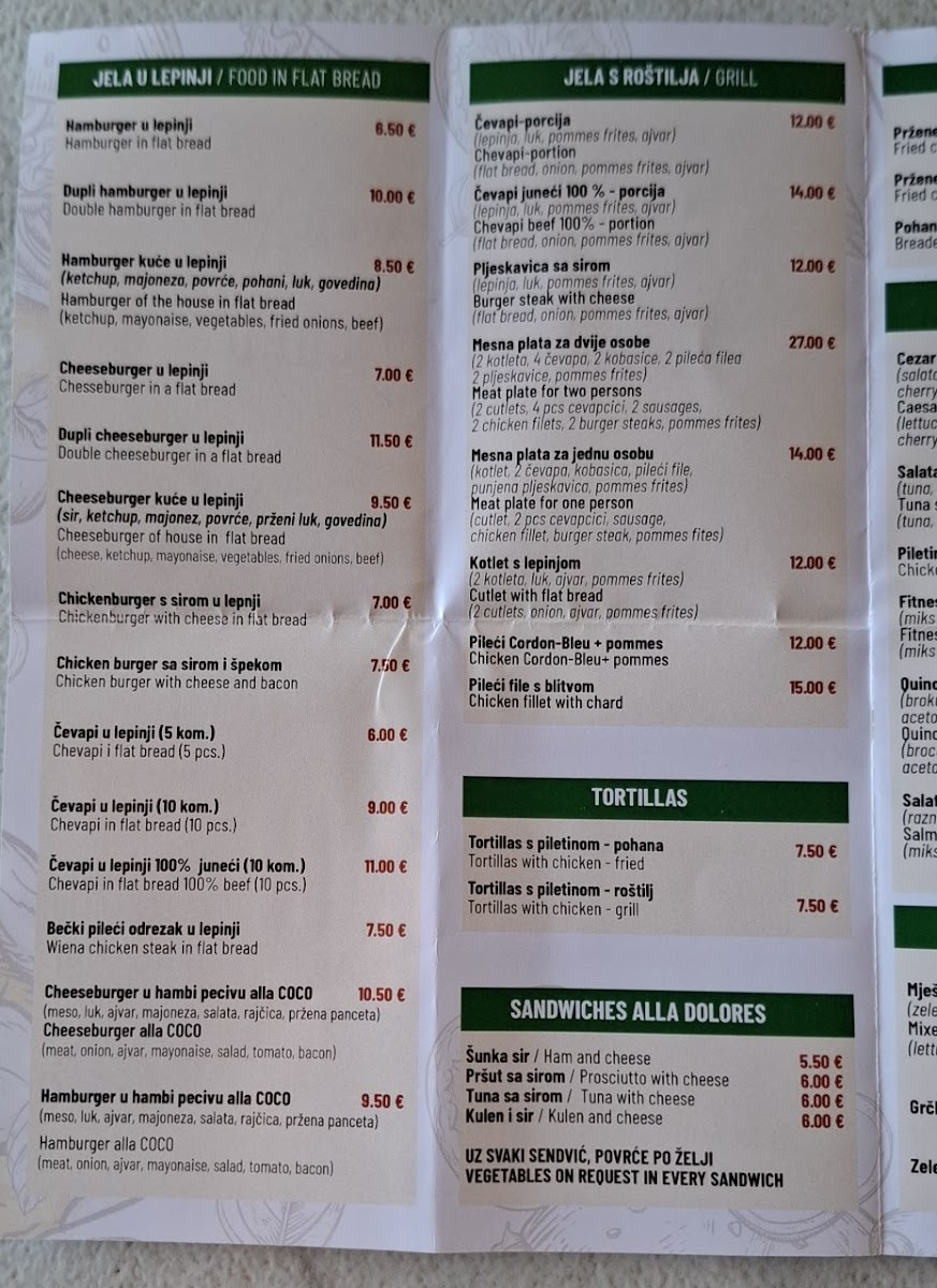 Menu Pizza Cut Sandwich Bar Coco-3