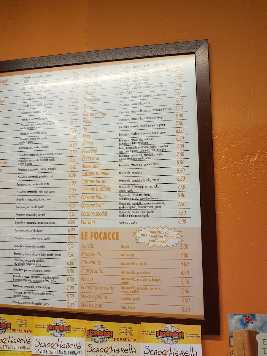 Menu Pizza Del Sol Di Cortinovis Marco-3