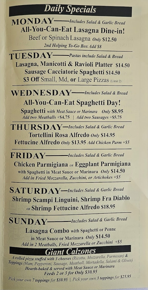 Menu Pizza D'oro-1