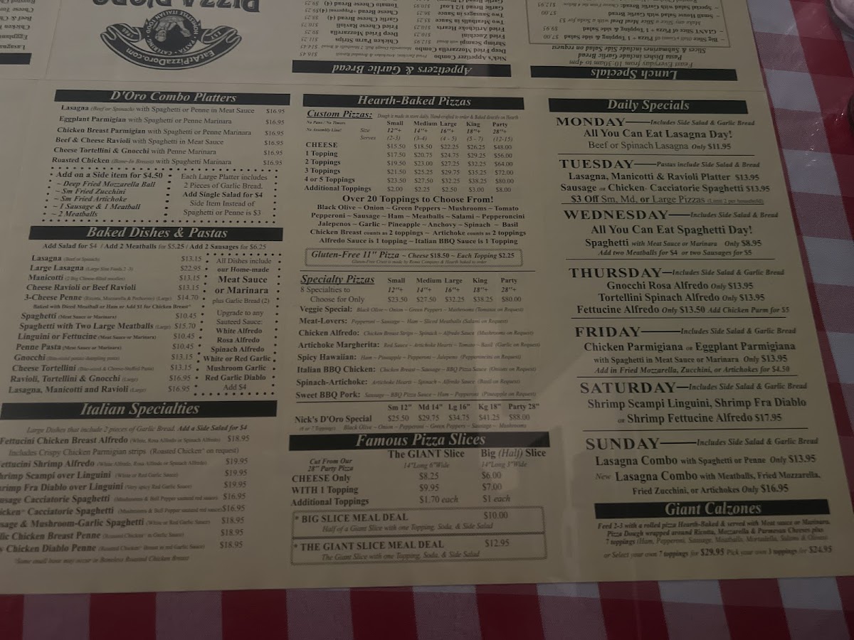Menu Pizza D'oro-8