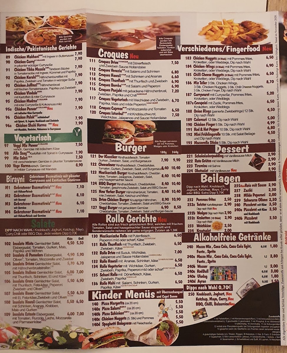 Menu Pizza Drive ((Pizza Takeaway))-2