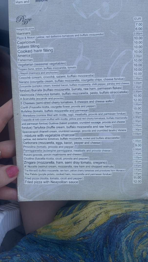 Menu Pizza E Motori - Pizzeria Lungomare Napoli, Ristorante, Bar-1