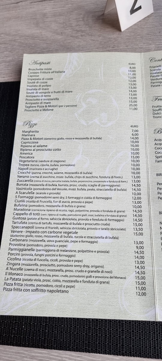 Menu Pizza E Motori - Pizzeria Lungomare Napoli, Ristorante, Bar-3