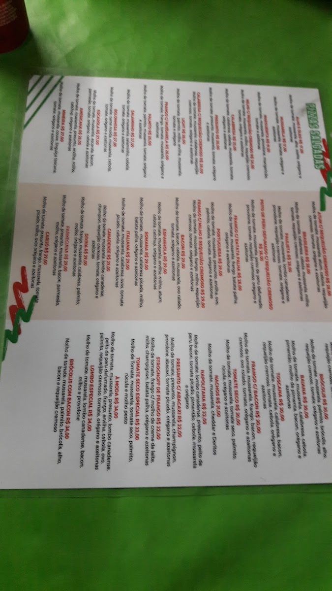 Menu Pizza Em Lavras Mg - Mega Pizza - A Melhor Pizza Da Cidade-2