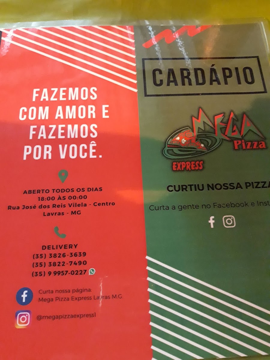 Menu Pizza Em Lavras Mg - Mega Pizza - A Melhor Pizza Da Cidade-6