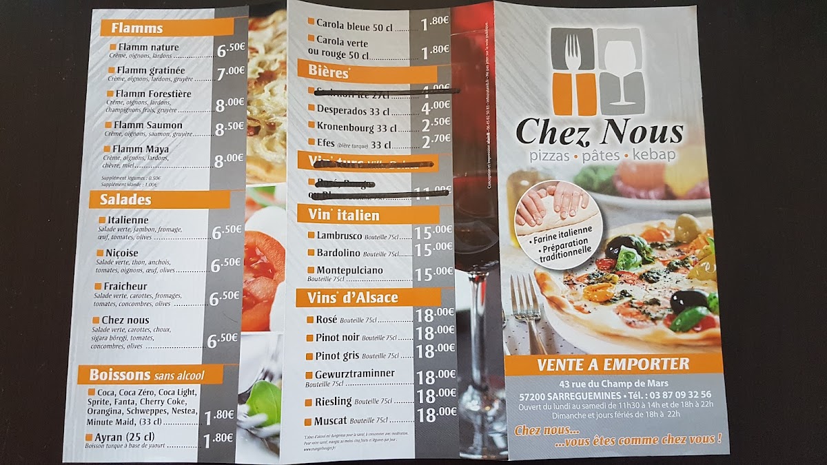 Menu Pizza Et Kebab Chez Nous-1
