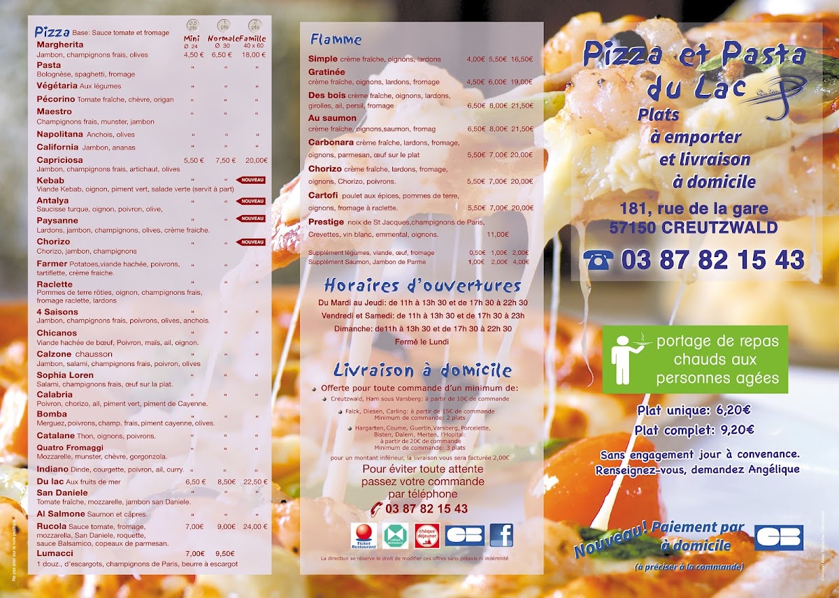 Menu Pizza Et Pasta Du Lac-6