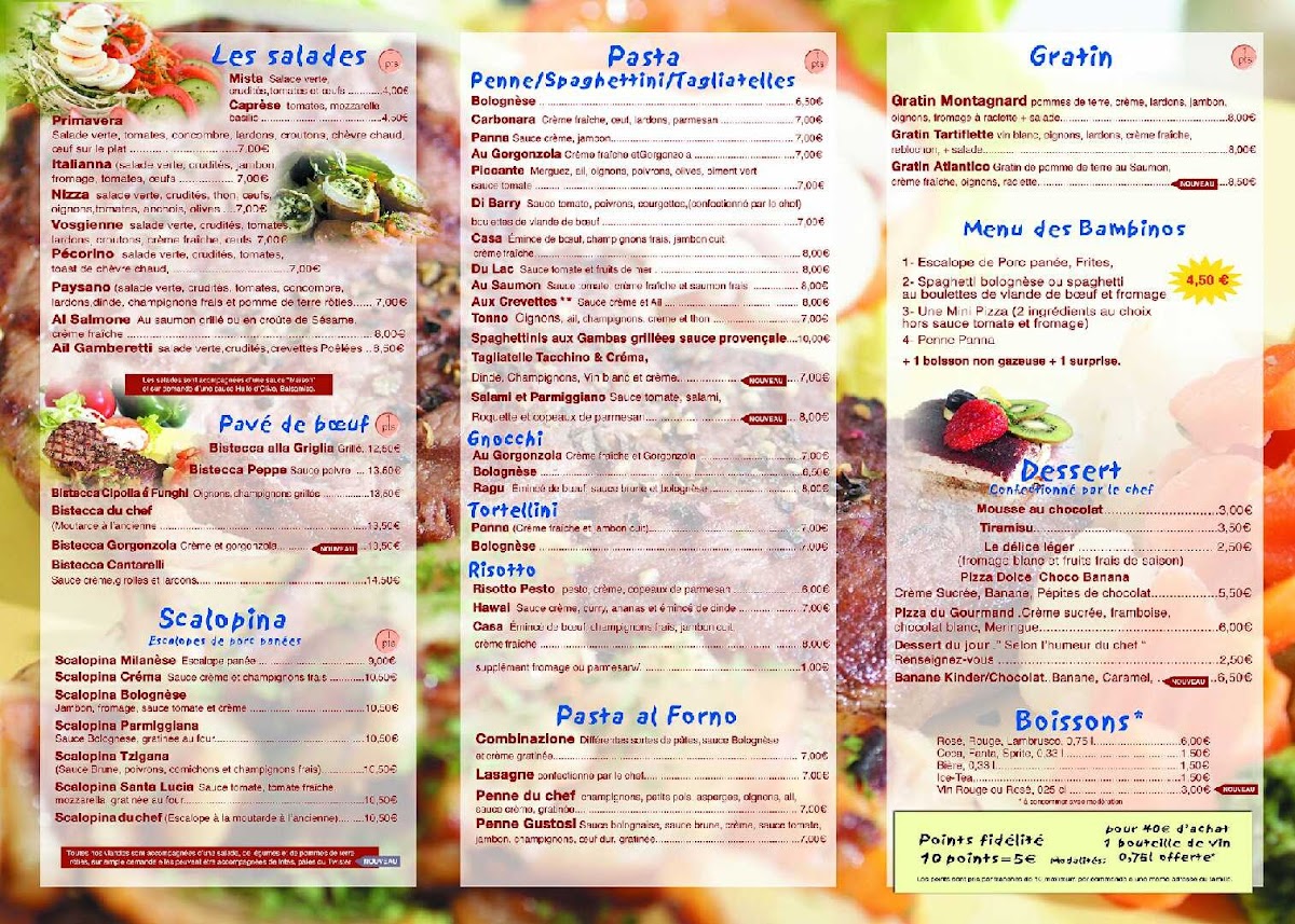 Menu Pizza Et Pasta Du Lac-7