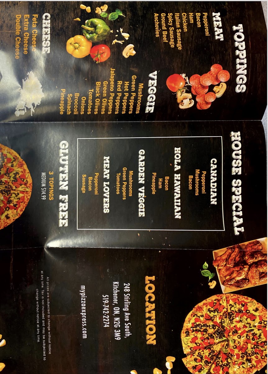 Menu Pizza Express Stirling Ave-2