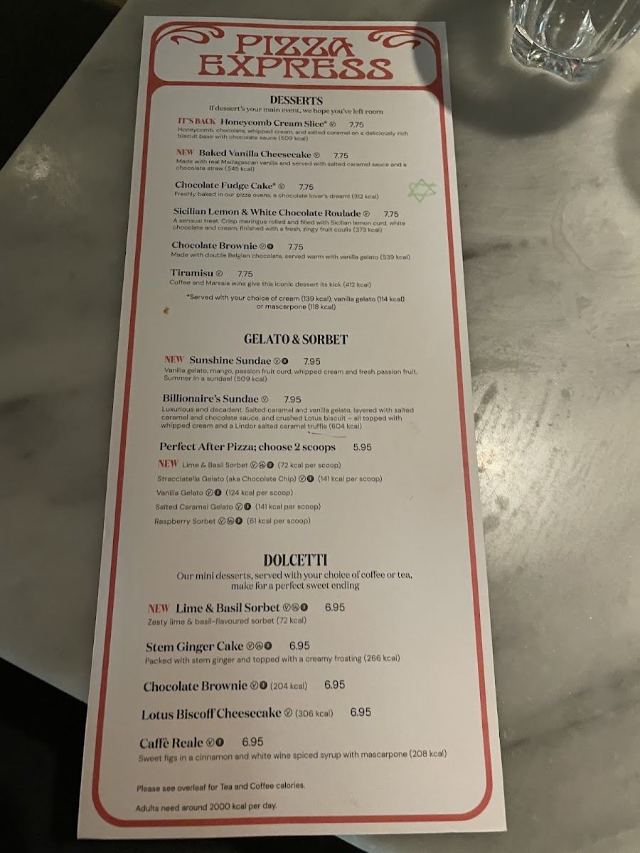Menu Pizza Express-1